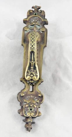 Decorative French Door Lever & Back Plate Set
