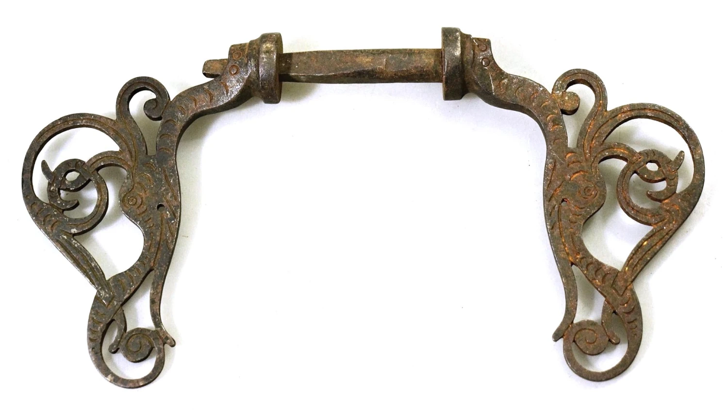 Victorian Wrought Iron Lever Door Knob Set 4 Victorian Wrought Iron Lever Door Knob Set - Image 2