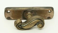 Antique Swirl Bolt Knob With Back Plate 11 Antique Swirl Bolt Knob With Back Plate -OGT Sale Store levers n248176