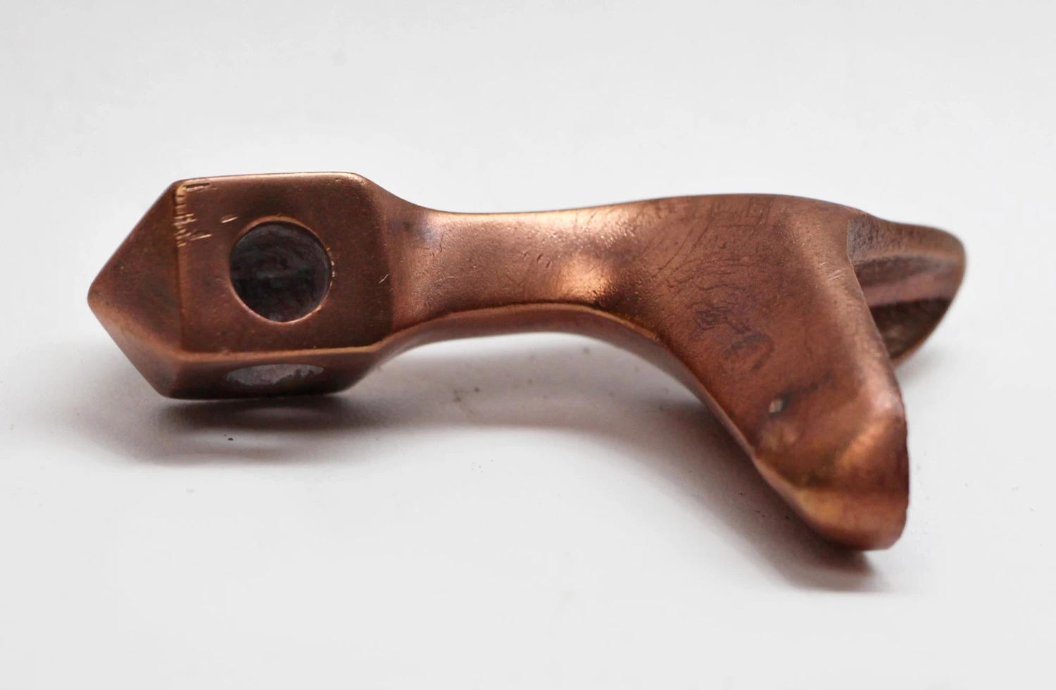 Copper Plated Brass Lever Drawer Pull 4 Copper Plated Brass Lever Drawer Pull - Image 2