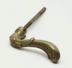 Ornate Single French Bronze Lever Knob