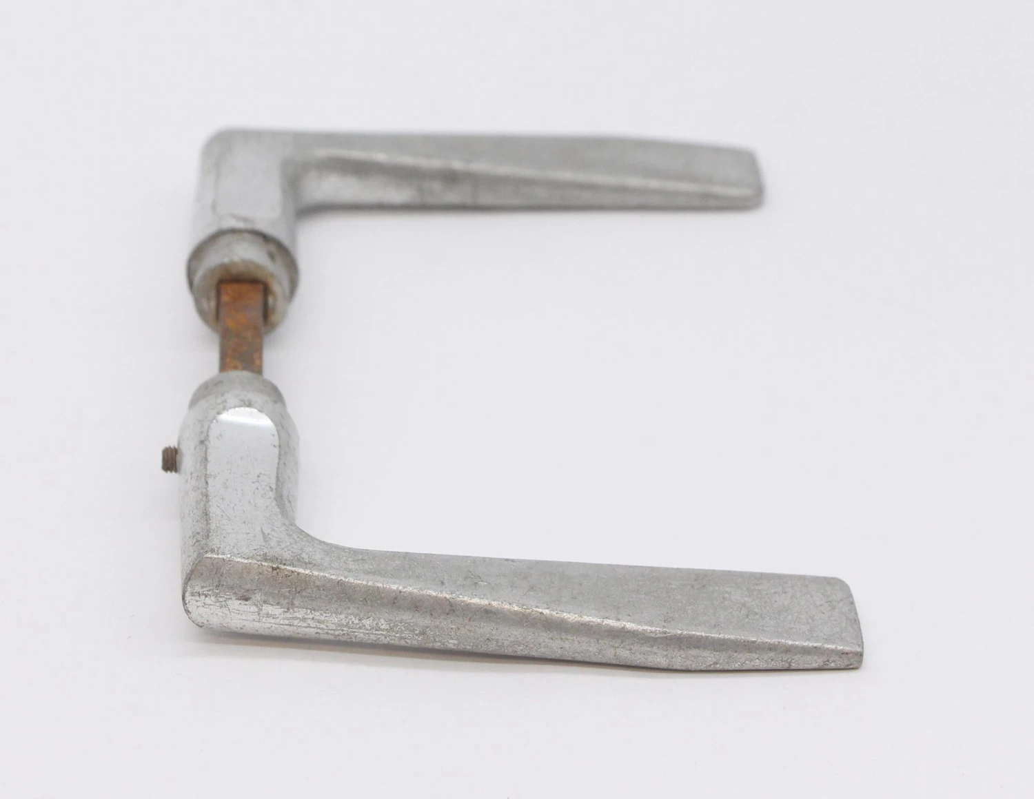 Pair Of Mid Century Modern Aluminum Lever Door Set 4 Pair Of Mid Century Modern Aluminum Lever Door Set - Image 2