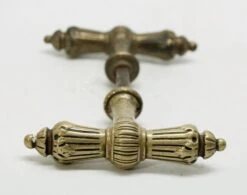 Set Of Bronze T Lever Door Knobs