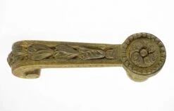 Victorian Floral Bronze Door Lever