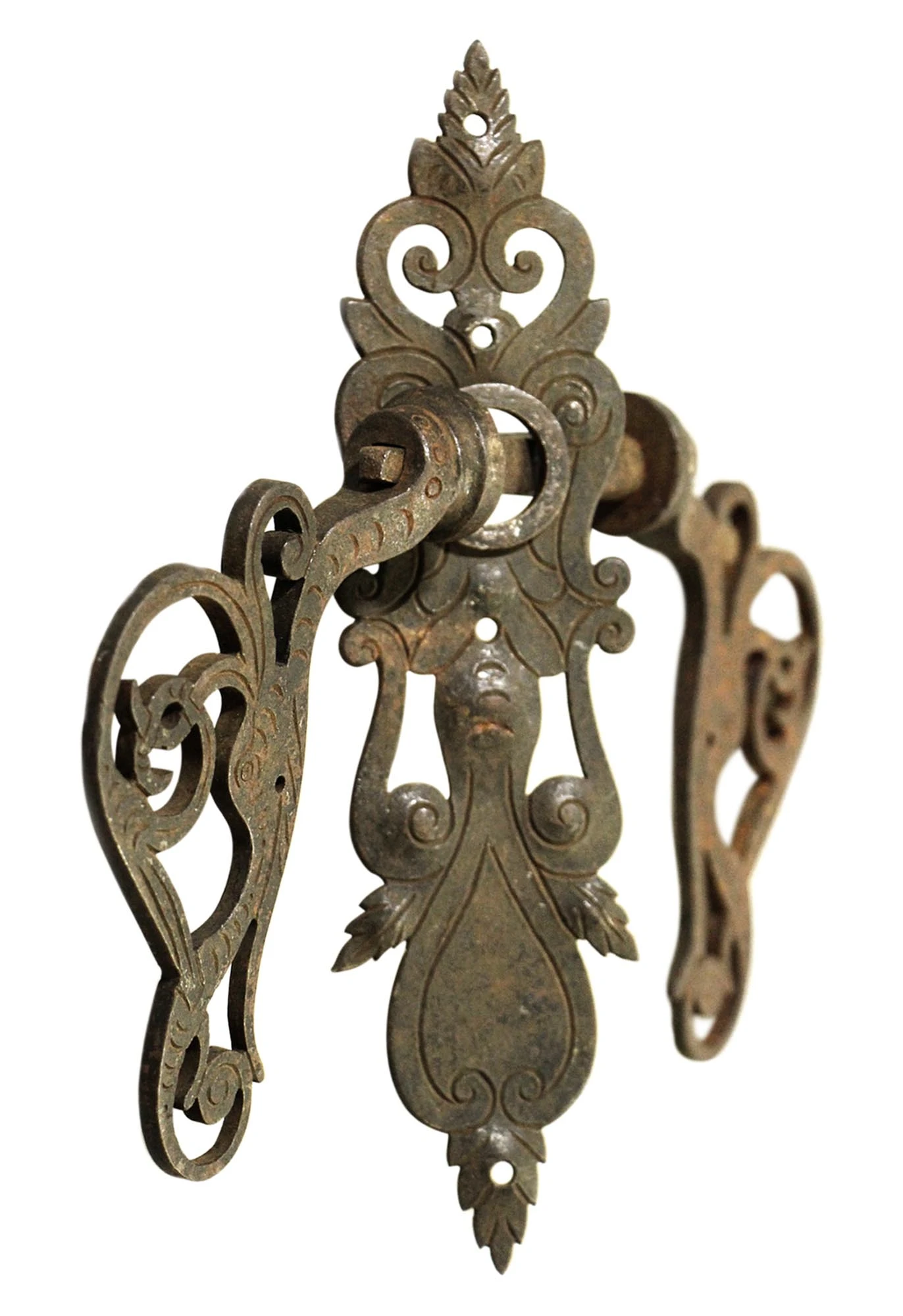 Victorian Wrought Iron Lever Door Knob Set 3 Victorian Wrought Iron Lever Door Knob Set