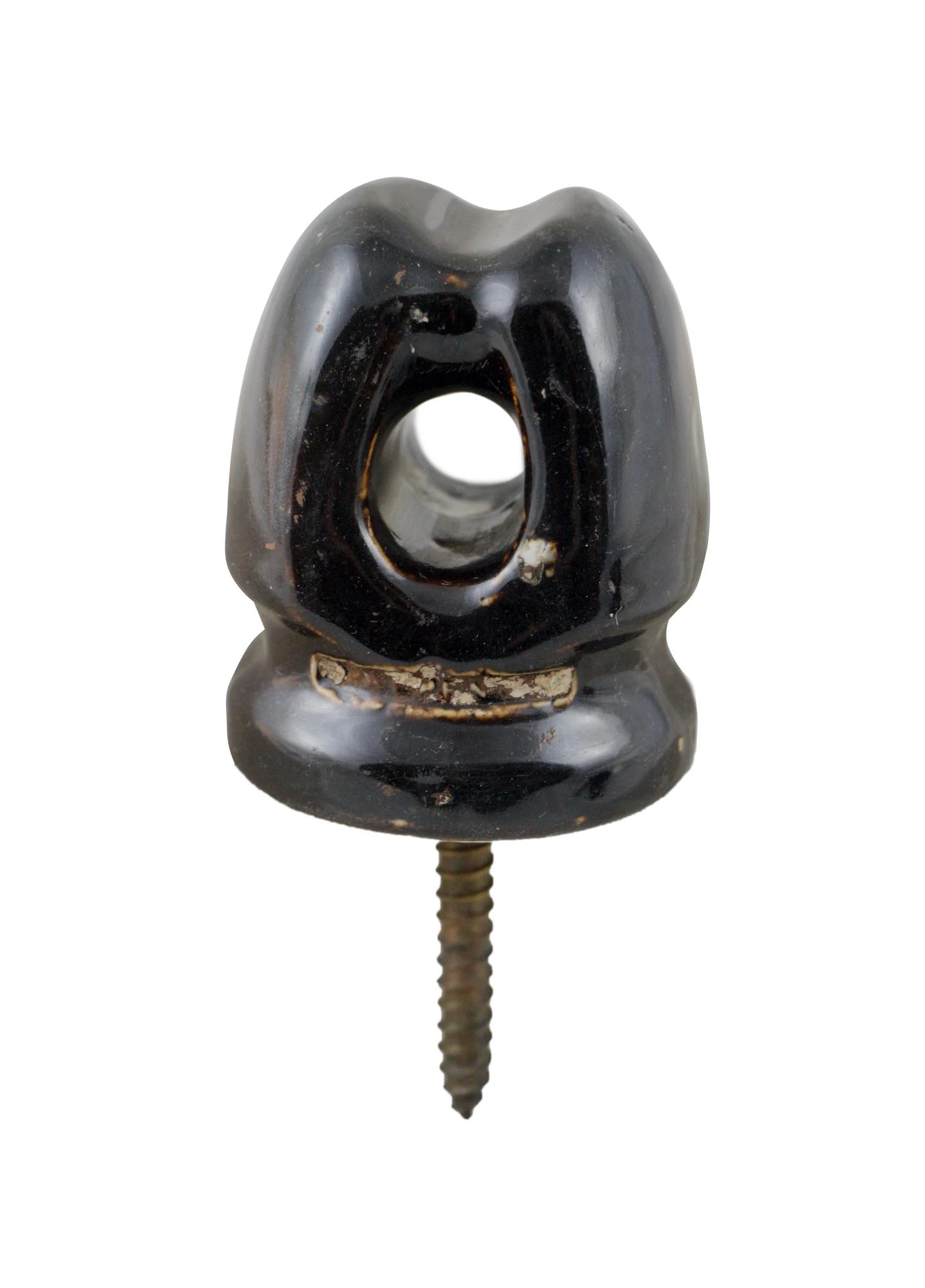 Antique Black Ceramic Insulator Screw 3 Antique Black Ceramic Insulator Screw
