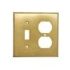 Brushed Brass Toggle Switch & Duplex Outlet Cover Wall Plate -OGT Sale Store lighting electrical hardware brushed brass toggle switch duplex outlet cover wall plate q286324