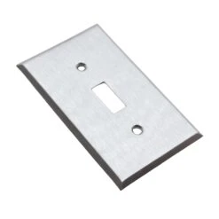 New Brushed Steel Brass Toggle Switch Cover Wall Plate 8 New Brushed Steel Brass Toggle Switch Cover Wall Plate -OGT Sale Store lighting electrical hardware for sale q286332