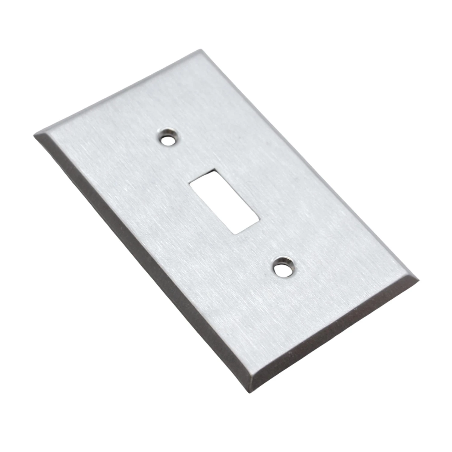 New Brushed Steel Brass Toggle Switch Cover Wall Plate 5 New Brushed Steel Brass Toggle Switch Cover Wall Plate - Image 3