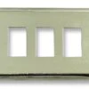 Olde New Stock GE Chrome Triple Gang GFI Outlet Or Rocker Light Switch Plate Cover