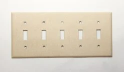 Vintage Steel 5 Light Switch Plate