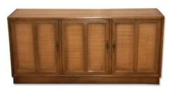 Antique 1950s Wood Console Cabinet