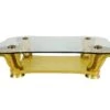 Art Deco Colombostile Il Gusto Dei Principi Glass Top Gold Coffee Table 1 Art Deco Colombostile Il Gusto Dei Principi Glass Top Gold Coffee Table -OGT Sale Store living room art deco colombostile il gusto dei principi glass top gold coffee table q284746