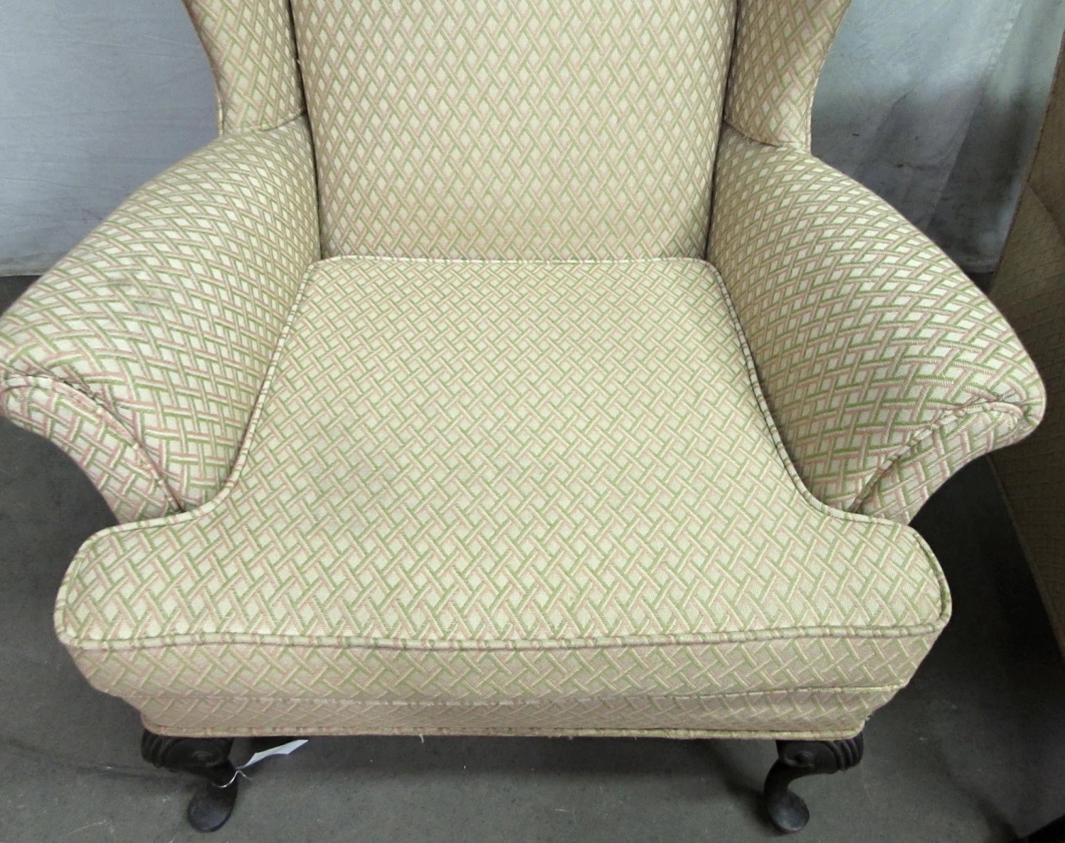 Pair Of Vintage Cream Colored Accent Arm Chairs 5 Pair Of Vintage Cream Colored Accent Arm Chairs - Image 3