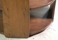 Vintage 25.5 In. Round 3 Tier Oak Side Table 9 Vintage 25.5 In. Round 3 Tier Oak Side Table -OGT Sale Store living room for sale q278466