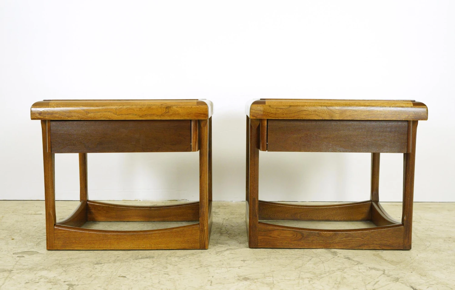 Pair Of Mid Century Walnut End Tables By Lane Furniture 3 Pair Of Mid Century Walnut End Tables By Lane Furniture