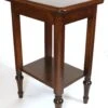 Traditional Wood End Table With Bottom Shelf -OGT Sale Store living room traditional wood end table with bottom shelf q288111
