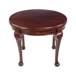 Vintage 35 In. Round Mahogany Side Accent Table