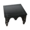 Vintage Black & Gold Gothic Square End Table 2 Vintage Black & Gold Gothic Square End Table -OGT Sale Store living room vintage black gold gothic square end table l205426