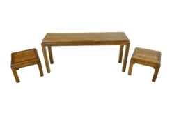 Vintage Lane Walnut 3 Piece Console & End Table Set