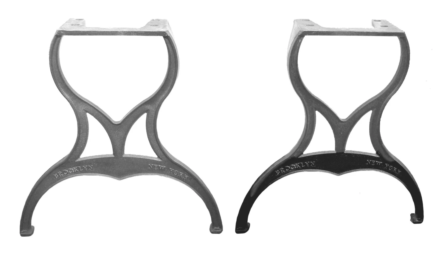 Pair Of Raw Brooklyn NY Industrial Cast Iron Table Legs 9 Pair Of Raw Brooklyn NY Industrial Cast Iron Table Legs - Image 7