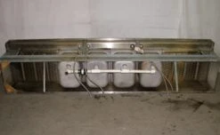 Reclaimed 8 Ft. Four Bay Stainless Steel Bar Sink -OGT Sale Store m215454 14