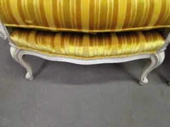 Pair Of Yellow Velvet French Provincial Parlor Chairs 23 Pair Of Yellow Velvet French Provincial Parlor Chairs -OGT Sale Store m215638 07