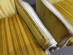 Pair Of Yellow Velvet French Provincial Parlor Chairs 26 Pair Of Yellow Velvet French Provincial Parlor Chairs -OGT Sale Store m215638 11