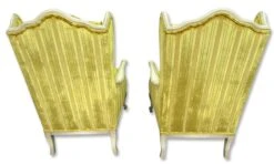 Pair Of Yellow Velvet French Provincial Parlor Chairs 28 Pair Of Yellow Velvet French Provincial Parlor Chairs -OGT Sale Store m215638 13