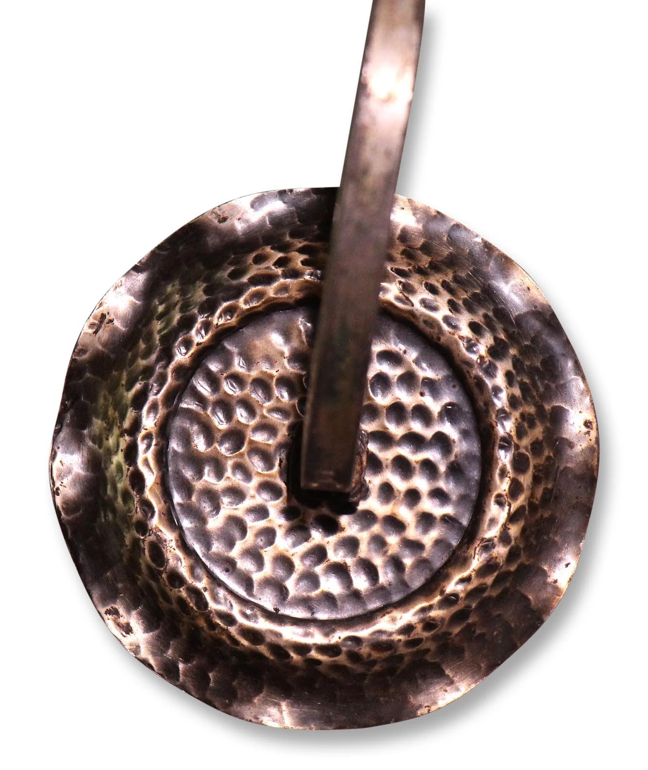 Antique 5 Arm Hammered Arts & Crafts Chandelier 10 Antique 5 Arm Hammered Arts & Crafts Chandelier - Image 8