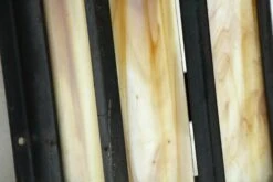 Pair Of Vintage Modern Stained Glass Iron Wall Sconces 15 Pair Of Vintage Modern Stained Glass Iron Wall Sconces -OGT Sale Store m216038 05