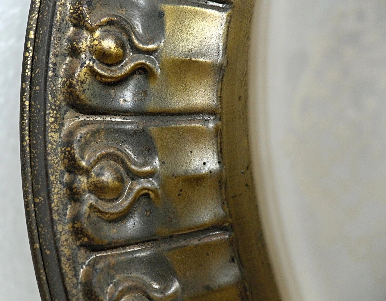 Opalescent Etched Shaded Up Pendant Light 7 Opalescent Etched Shaded Up Pendant Light - Image 5