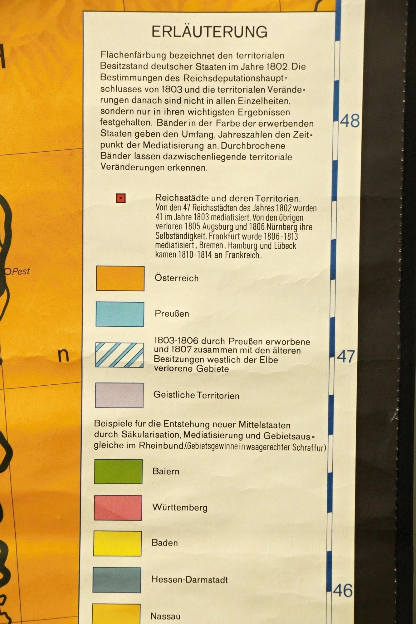 Antique Deutschland Germany Wall School Map 8 Antique Deutschland Germany Wall School Map - Image 6