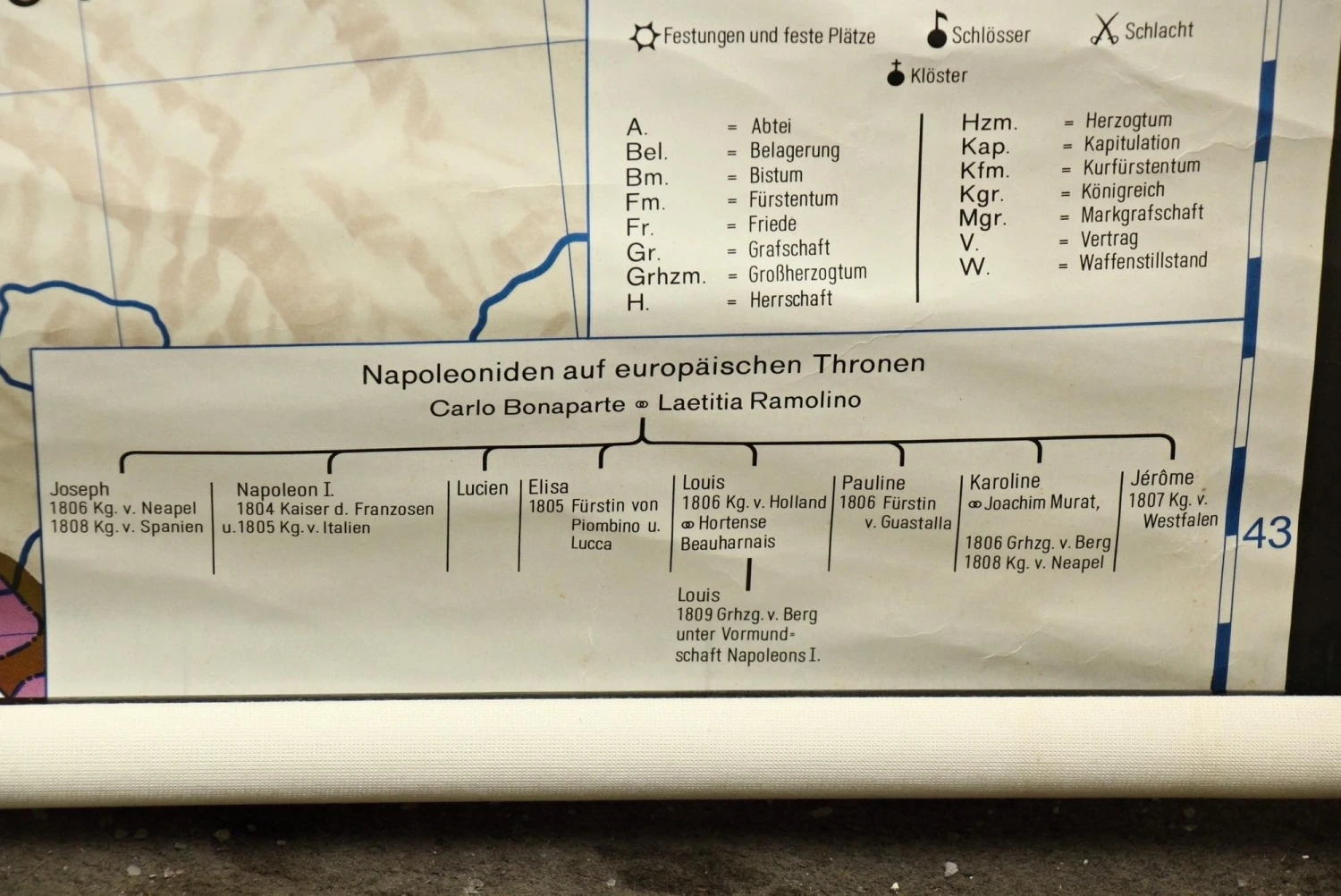 Antique Deutschland Germany Wall School Map 10 Antique Deutschland Germany Wall School Map - Image 8