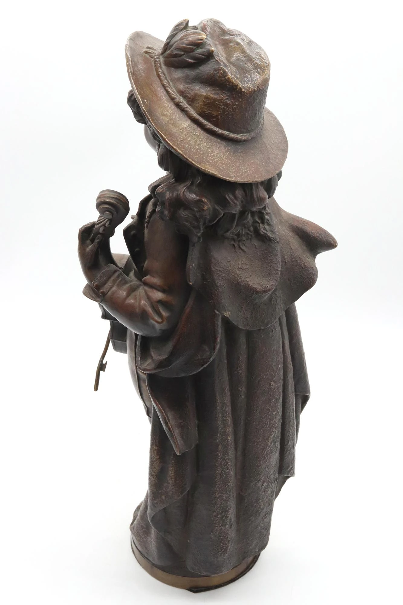 19th Century Violin Player In Bronze By Adolph Maubach 6 19th Century Violin Player In Bronze By Adolph Maubach - Image 4