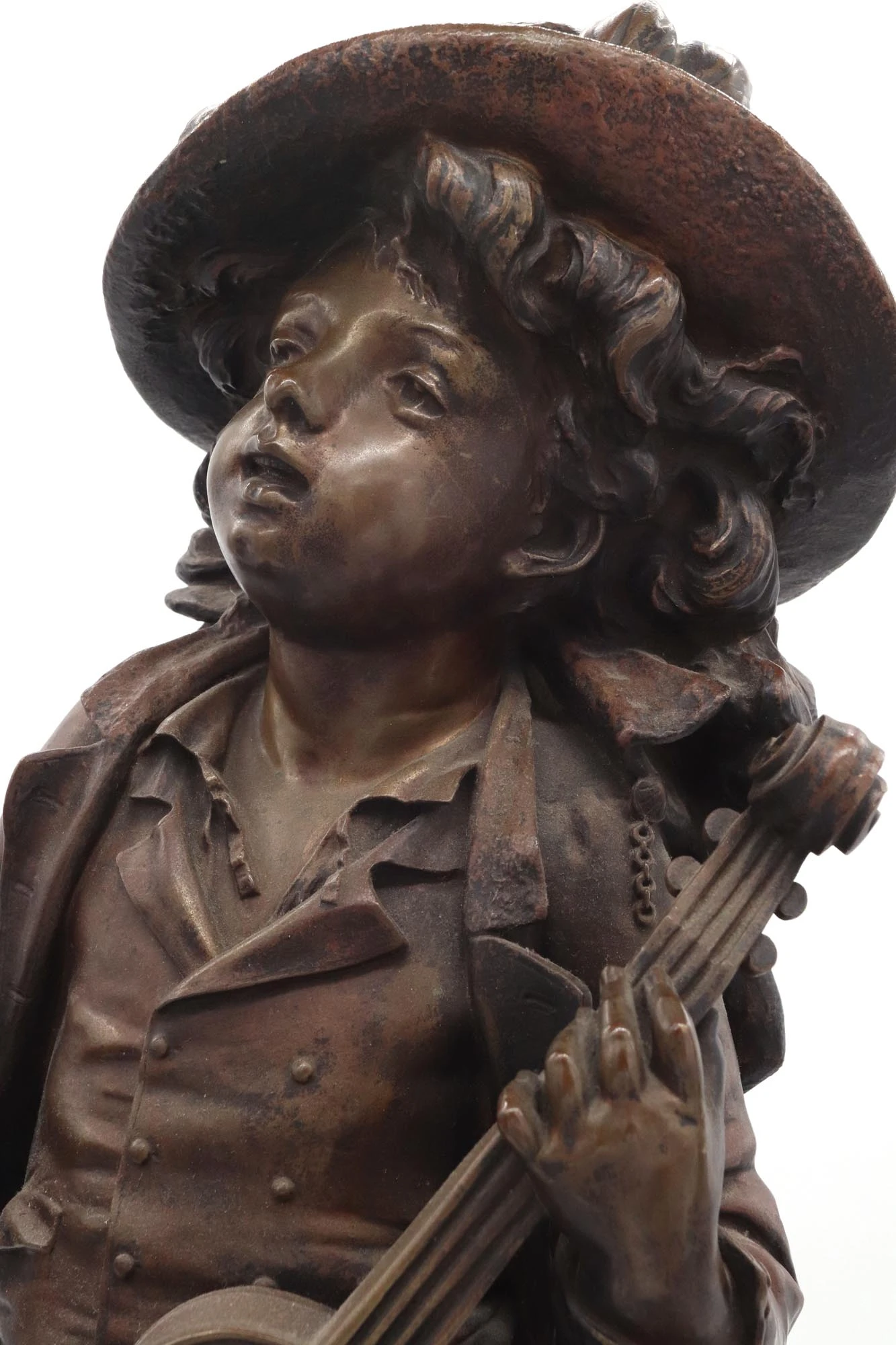 19th Century Violin Player In Bronze By Adolph Maubach 9 19th Century Violin Player In Bronze By Adolph Maubach - Image 7