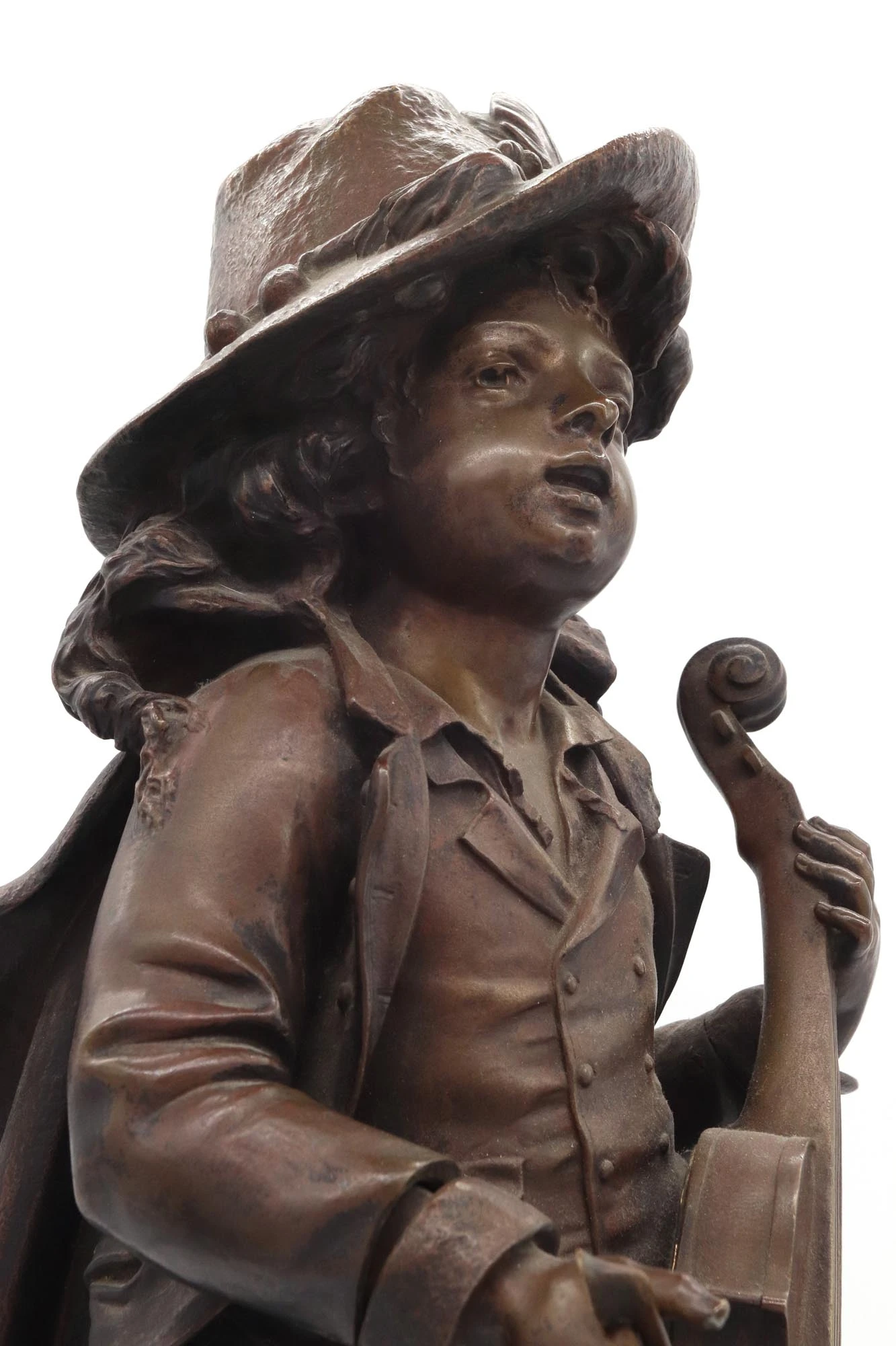 19th Century Violin Player In Bronze By Adolph Maubach 10 19th Century Violin Player In Bronze By Adolph Maubach - Image 8