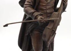 19th Century Violin Player In Bronze By Adolph Maubach 27 19th Century Violin Player In Bronze By Adolph Maubach -OGT Sale Store m216378 10