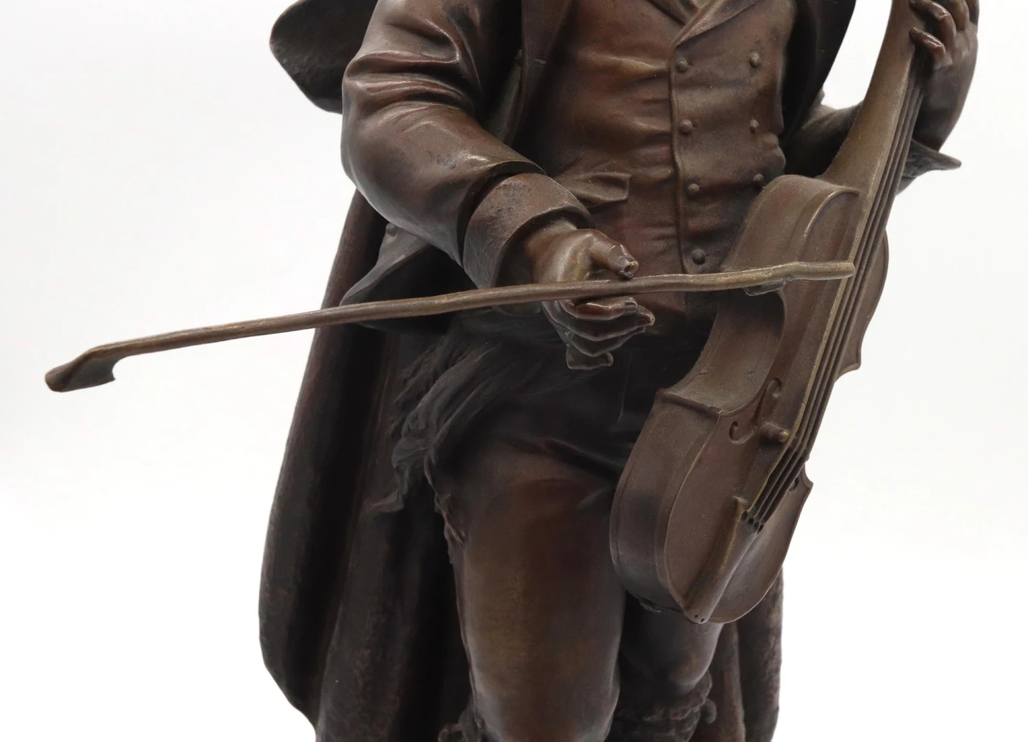 19th Century Violin Player In Bronze By Adolph Maubach 12 19th Century Violin Player In Bronze By Adolph Maubach - Image 10