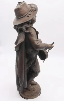 19th Century Violin Player In Bronze By Adolph Maubach 31 19th Century Violin Player In Bronze By Adolph Maubach -OGT Sale Store m216378 14