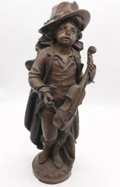 19th Century Violin Player In Bronze By Adolph Maubach 32 19th Century Violin Player In Bronze By Adolph Maubach -OGT Sale Store m216378 15