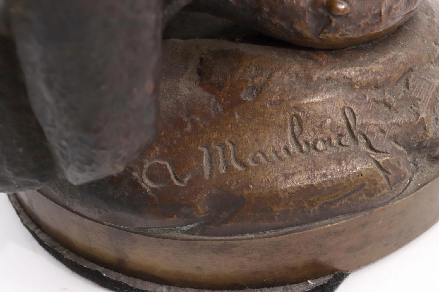 19th Century Violin Player In Bronze By Adolph Maubach 18 19th Century Violin Player In Bronze By Adolph Maubach - Image 16