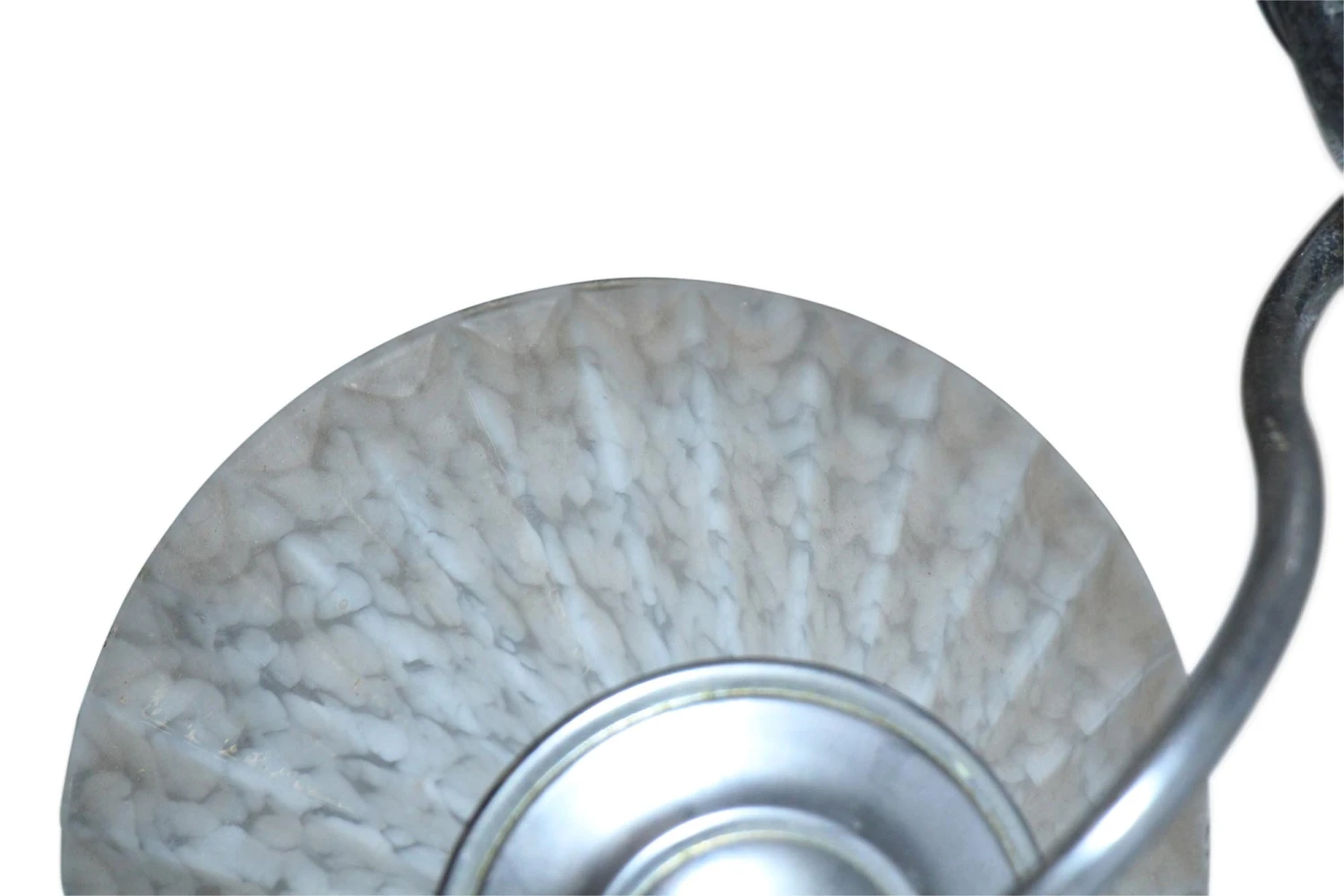 Art Deco 5 Arm Chrome Slip Shade Chandelier 9 Art Deco 5 Arm Chrome Slip Shade Chandelier - Image 7