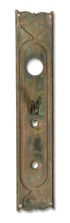 Antique Victorian 14.25 In. Bronze Entry Door Pull 12 Antique Victorian 14.25 In. Bronze Entry Door Pull -OGT Sale Store m217816 05