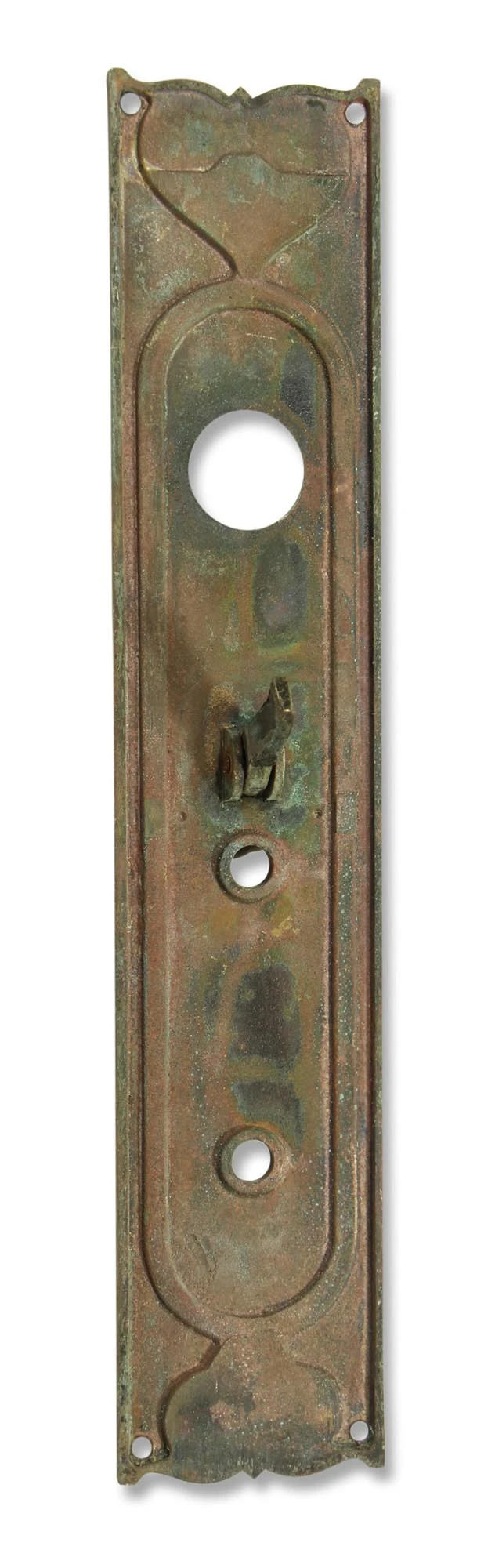 Antique Victorian 14.25 In. Bronze Entry Door Pull 7 Antique Victorian 14.25 In. Bronze Entry Door Pull - Image 5