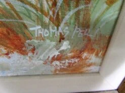 Thomas Pell Framed Canvas Beach Oil Painting 14 Thomas Pell Framed Canvas Beach Oil Painting -OGT Sale Store m217850 05