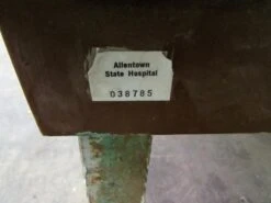 Vintage 10 Ft. Steel Bench From Allentown Hospital 14 Vintage 10 Ft. Steel Bench From Allentown Hospital -OGT Sale Store m217875 05
