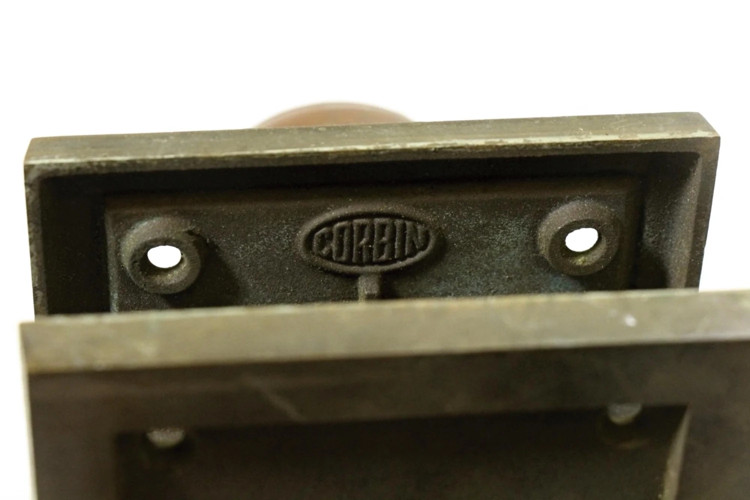 Antique Corbin Entry Square Monolock Door Knob Set 12 Antique Corbin Entry Square Monolock Door Knob Set - Image 10