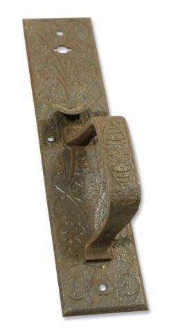 Antique Cast Iron 12.25 In. Aesthetic Door Pull 15 Antique Cast Iron 12.25 In. Aesthetic Door Pull -OGT Sale Store m218128 05