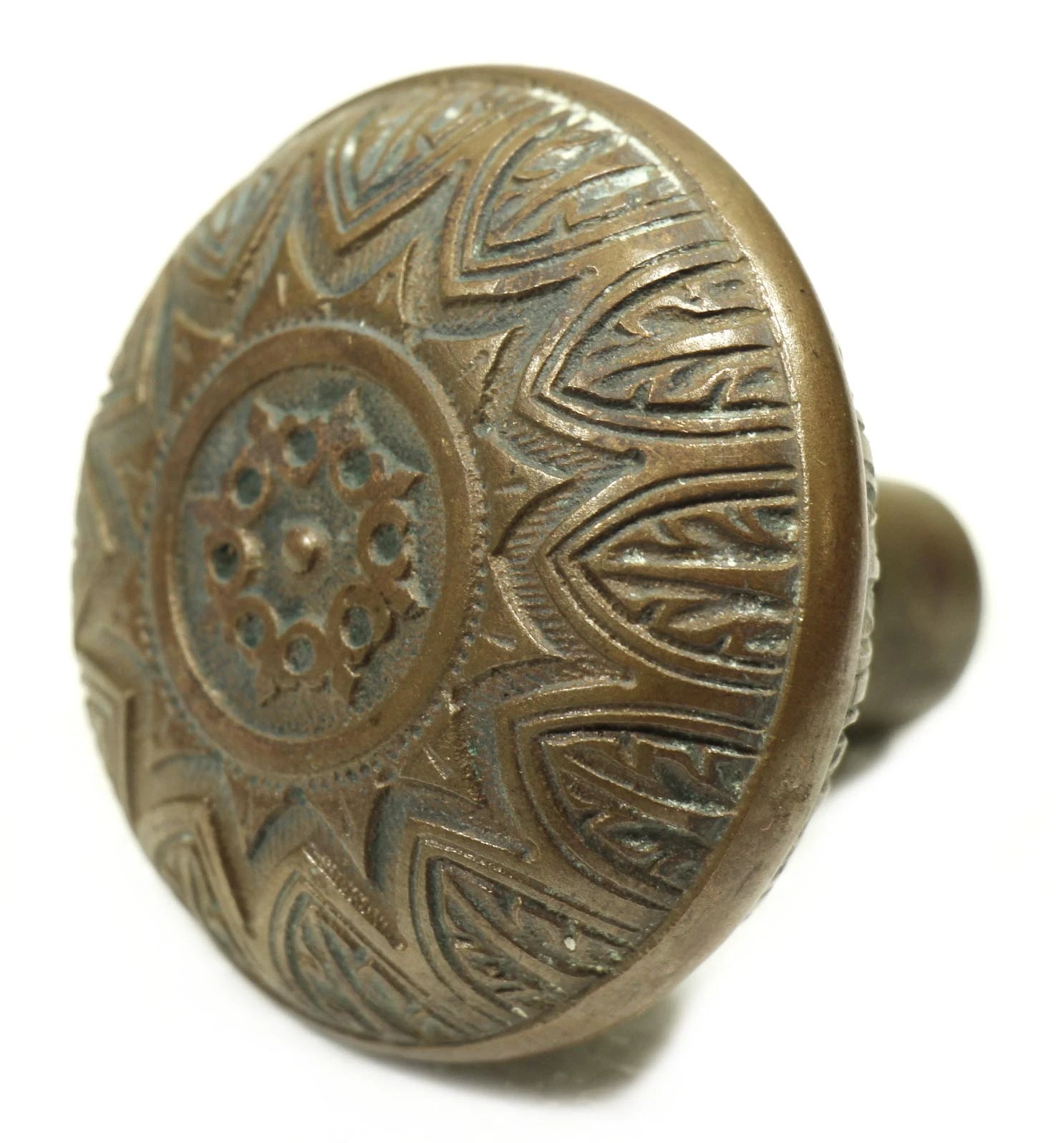 Antique Vernacular Corbin Bronze Passage Door Knob 6 Antique Vernacular Corbin Bronze Passage Door Knob - Image 4